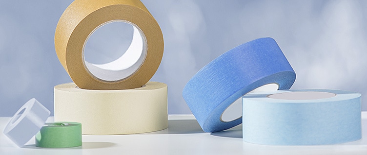 Flat crepe tapes