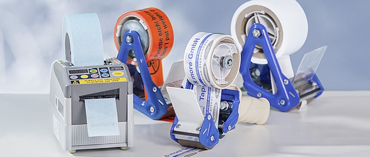 Electronic tape dispenser with reinforced motor suitable up to 50 mm